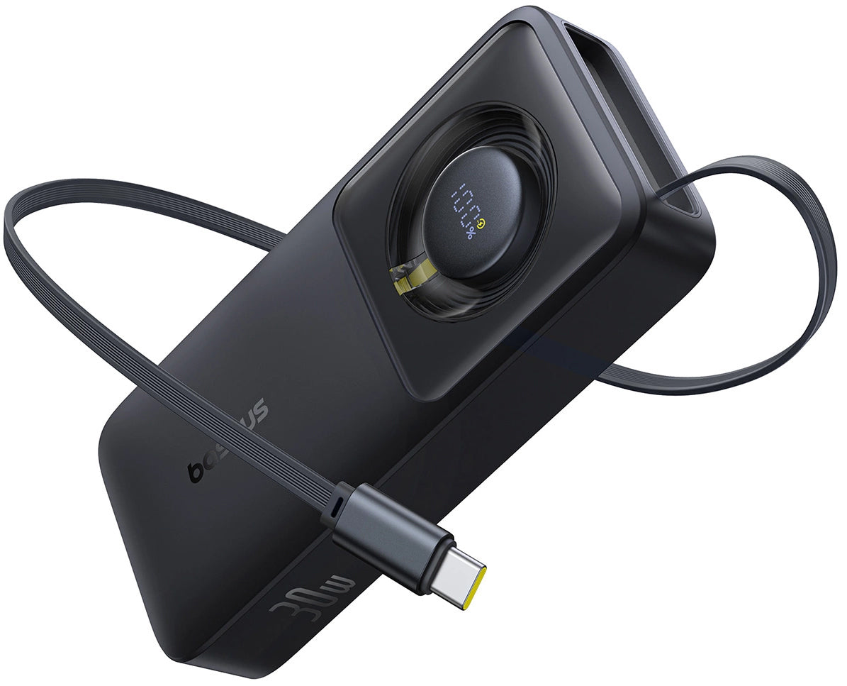 Εξωτερική Μπαταρία Baseus OS Free2Pull, 10000mAh, 30W, PD, 2 x USB-C, Μαύρη P10073701123-00