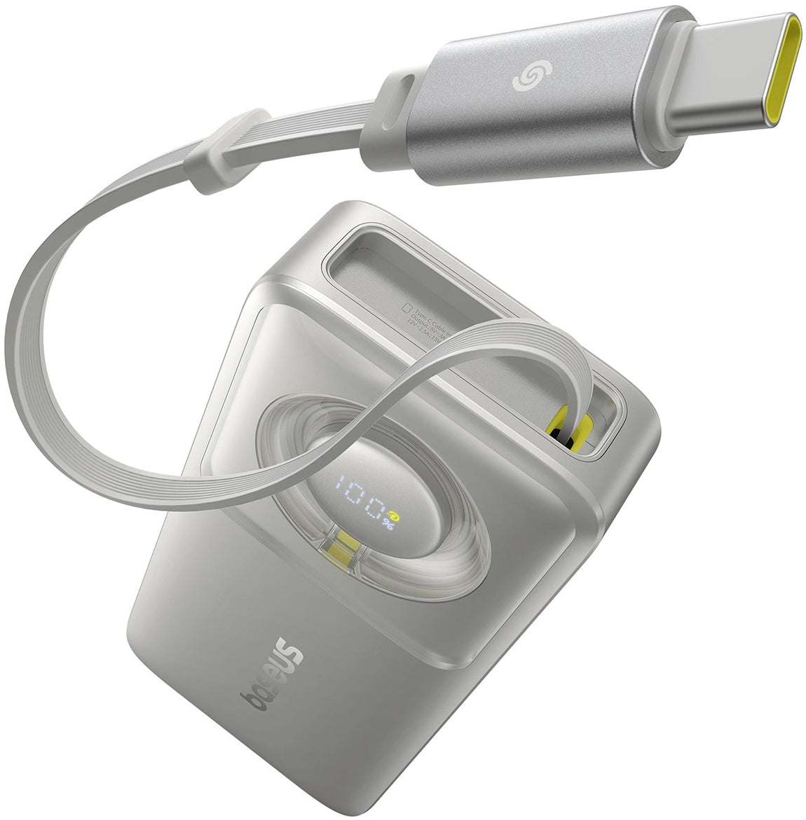 Εξωτερική Μπαταρία Baseus OS Free2Pull, 10000mAh, 30W, PD, 2 x USB-C, Γκρι P10073701843-00