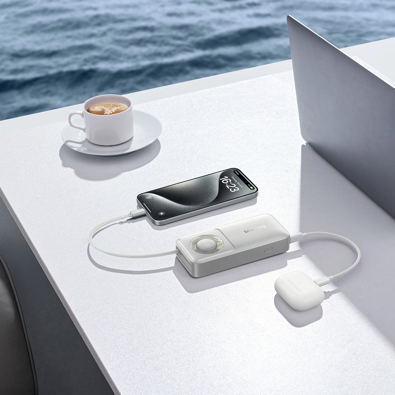 Εξωτερική Μπαταρία Baseus OS Free2Pull, 10000mAh, 30W, PD, 2 x USB-C, Γκρι P10073701843-00