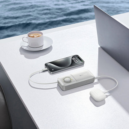 Εξωτερική Μπαταρία Baseus OS Free2Pull, 10000mAh, 30W, PD, 2 x USB-C, Γκρι P10073701843-00