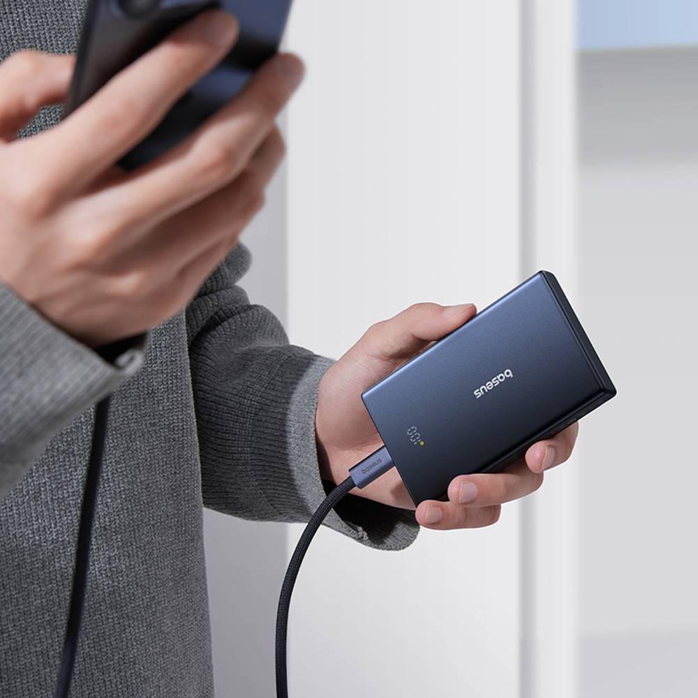 Εξωτερική Μπαταρία Baseus PicoGo, 10000mAh, 20W, QC + PD, 1 x USB-A - 2 x USB-C, Μαύρη P10076801123-00