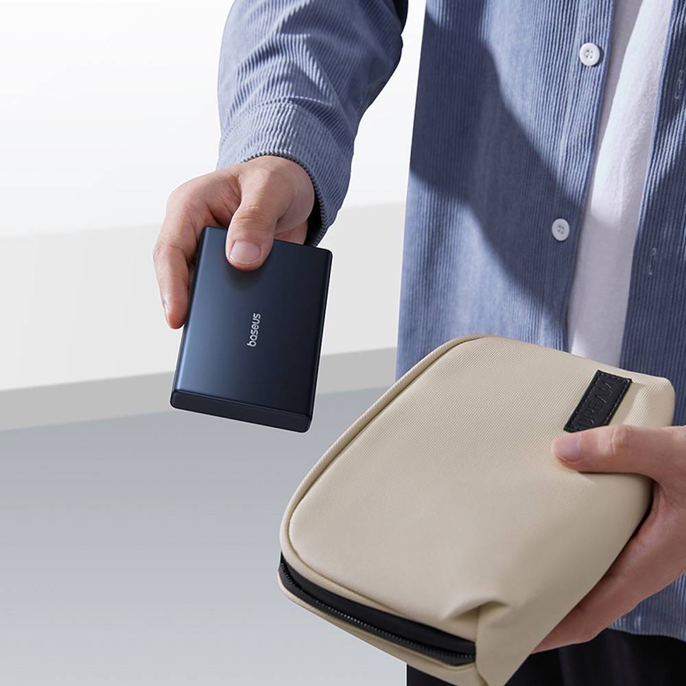 Εξωτερική Μπαταρία Baseus PicoGo, 10000mAh, 20W, QC + PD, 1 x USB-A - 2 x USB-C, Μαύρη P10076801123-00
