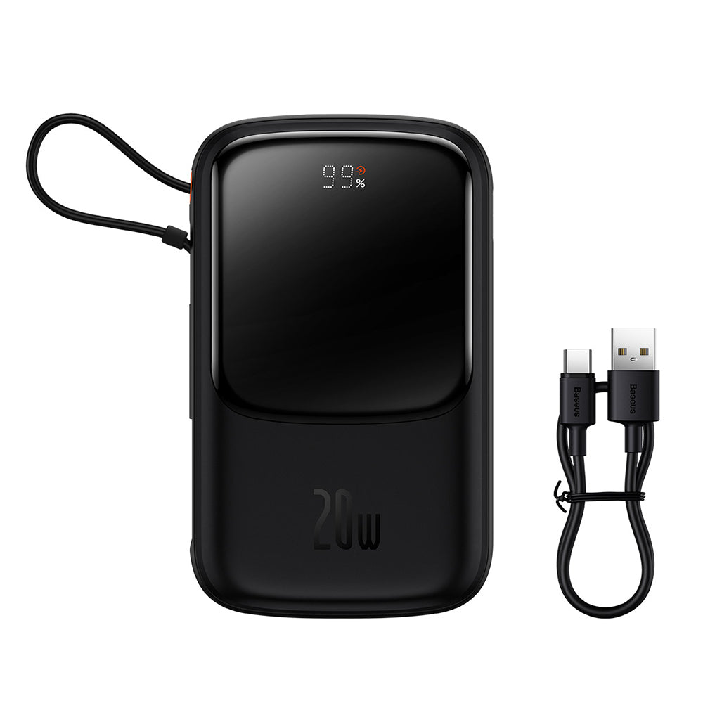 Εξωτερική Μπαταρία Baseus Qpow Pro, 20000mAh, 20W, QC + PD, 1 x Lightning - 1 x USB-A - 1 x USB-C, Μαύρη PPQD040001