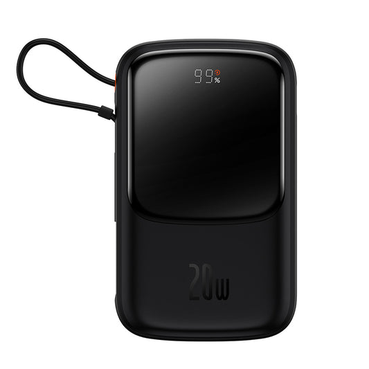 Εξωτερική Μπαταρία Baseus Qpow Pro, 20000mAh, 20W, QC + PD, 1 x Lightning - 1 x USB-A - 1 x USB-C, Μαύρη PPQD040001