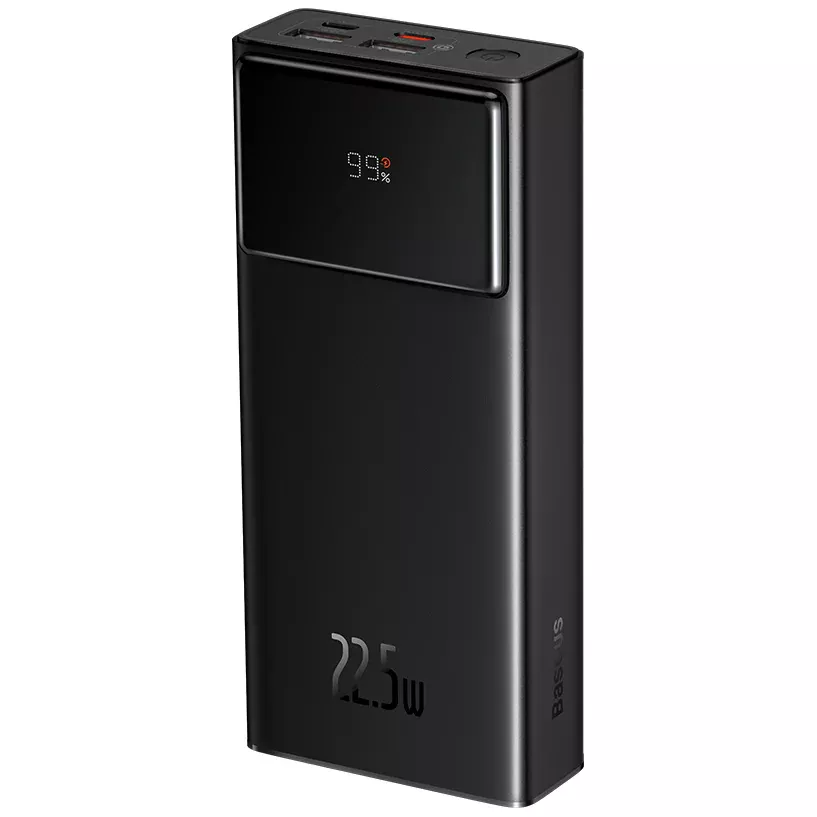 Εξωτερική Μπαταρία Baseus Star Lord, 30000mAh, 22.5W, QC + PD, 1 x USB-C - 2 x USB-A, Μαύρη PPXJ080101