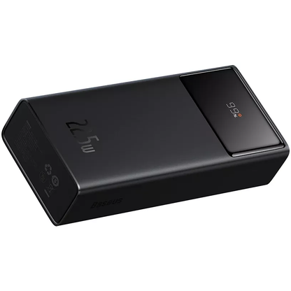 Εξωτερική Μπαταρία Baseus Star Lord, 30000mAh, 22.5W, QC + PD, 1 x USB-C - 2 x USB-A, Μαύρη PPXJ080101