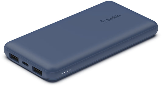 Εξωτερική Μπαταρία Belkin BoostCharge, 10000mAh, 15W, 1 x USB-C - 2 x USB-A, Μπλε BPB011btBL