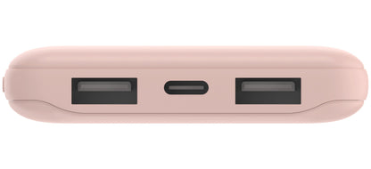 Εξωτερική Μπαταρία Belkin BoostCharge, 10000mAh, 15W, 1 x USB-C - 2 x USB-A, Ροζ BPB011btRG