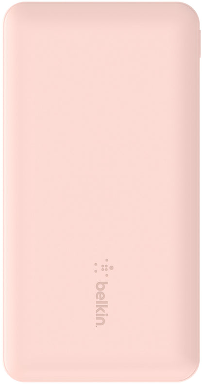 Εξωτερική Μπαταρία Belkin BoostCharge, 10000mAh, 15W, 1 x USB-C - 2 x USB-A, Ροζ BPB011btRG