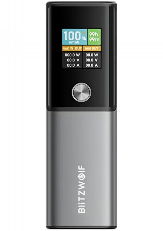 Εξωτερική Μπαταρία BlitzWolf BW-P23, 14000mAh, 100W, QC + PD, 1 x USB-A - 1 x USB-C, Γκρι