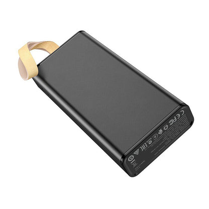 Borofone BJ18 Coolmy External Battery, 20000mAh, 10W, 2 x USB-A, Black