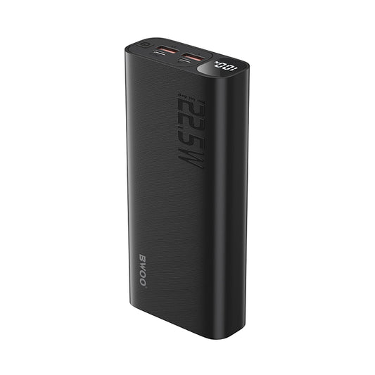 Εξωτερική Μπαταρία BWOO BO-P44, 20000mAh, 22.5W, QC + PD, 1 x USB-C - 2 x USB-A, Μαύρη