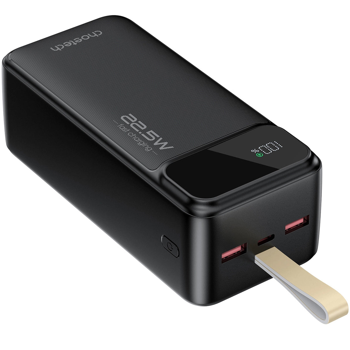 Choetech B731 Εξωτερική μπαταρία, 40000mAh, 22.5W, QC + PD, 1 x USB-C - 2 x USB-A, Μαύρο 