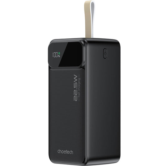 Εξωτερική μπαταρία Choetech B732, 50000mAh, 22.5W, QC + PD, 1 x USB-C - 2 x USB-A, Μαύρο 