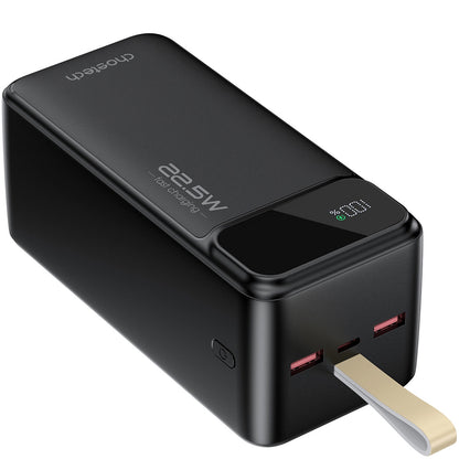 Εξωτερική μπαταρία Choetech B732, 50000mAh, 22.5W, QC + PD, 1 x USB-C - 2 x USB-A, Μαύρο 