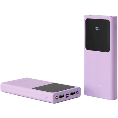 Εξωτερική μπαταρία Colourum CPB10-02, 10000mAh, 10W, 2 x USB-A, μωβ 