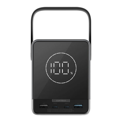 Εξωτερική Μπαταρία Cuktech, 40000mAh, 300W, QC + PD + FQI, 1 x QI - 2 x USB-A - 2 x USB-C, Μαύρο