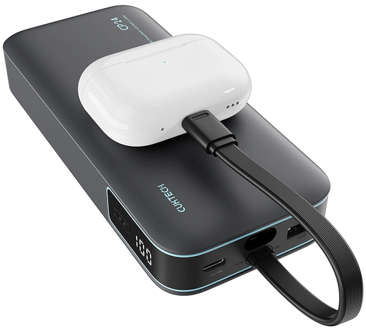 Εξωτερική Μπαταρία Cuktech LPB200N, 20000mAh, 40W, QC + PD, 1 x USB-A - 2 x USB-C, Μαύρο