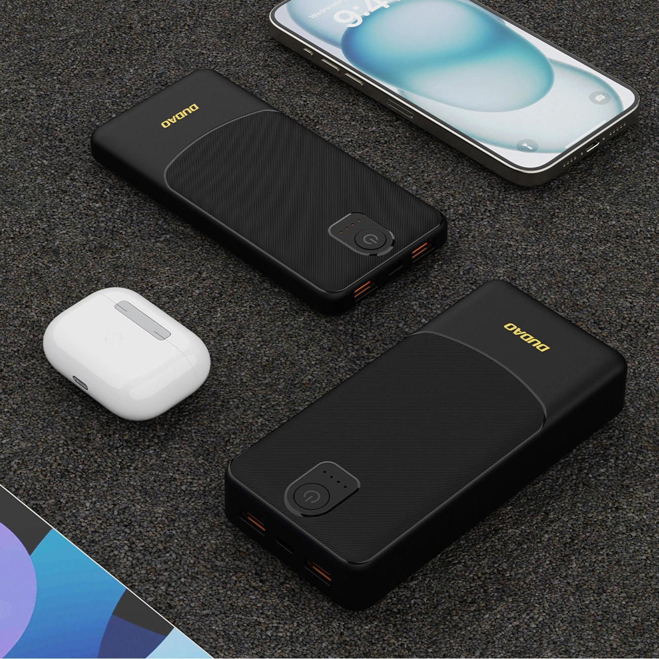 Εξωτερική Μπαταρία Dudao K10, 10000mAh, 12W, 2 x USB-A, Μαύρη