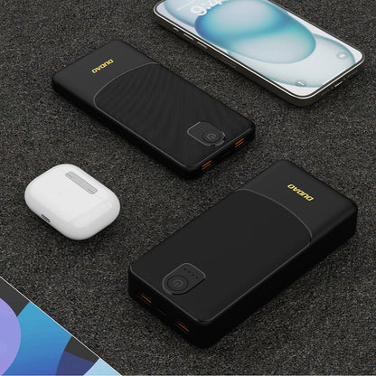 Εξωτερική Μπαταρία Dudao K10, 10000mAh, 12W, 2 x USB-A, Μαύρη