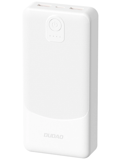 Εξωτερική Μπαταρία Dudao K10Pro, 20000mAh, 12W, 2 x USB-A, Λευκή