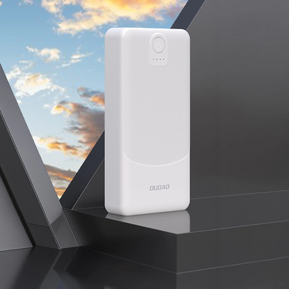 Εξωτερική Μπαταρία Dudao K10Pro, 20000mAh, 12W, 2 x USB-A, Λευκή