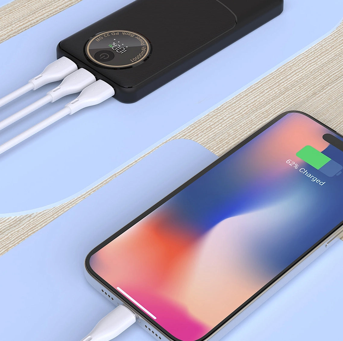 Εξωτερική Μπαταρία Dudao K12Pro, 20000mAh, 22.5W, QC + PD, 1 x USB-C - 2 x USB-A, Μαύρη