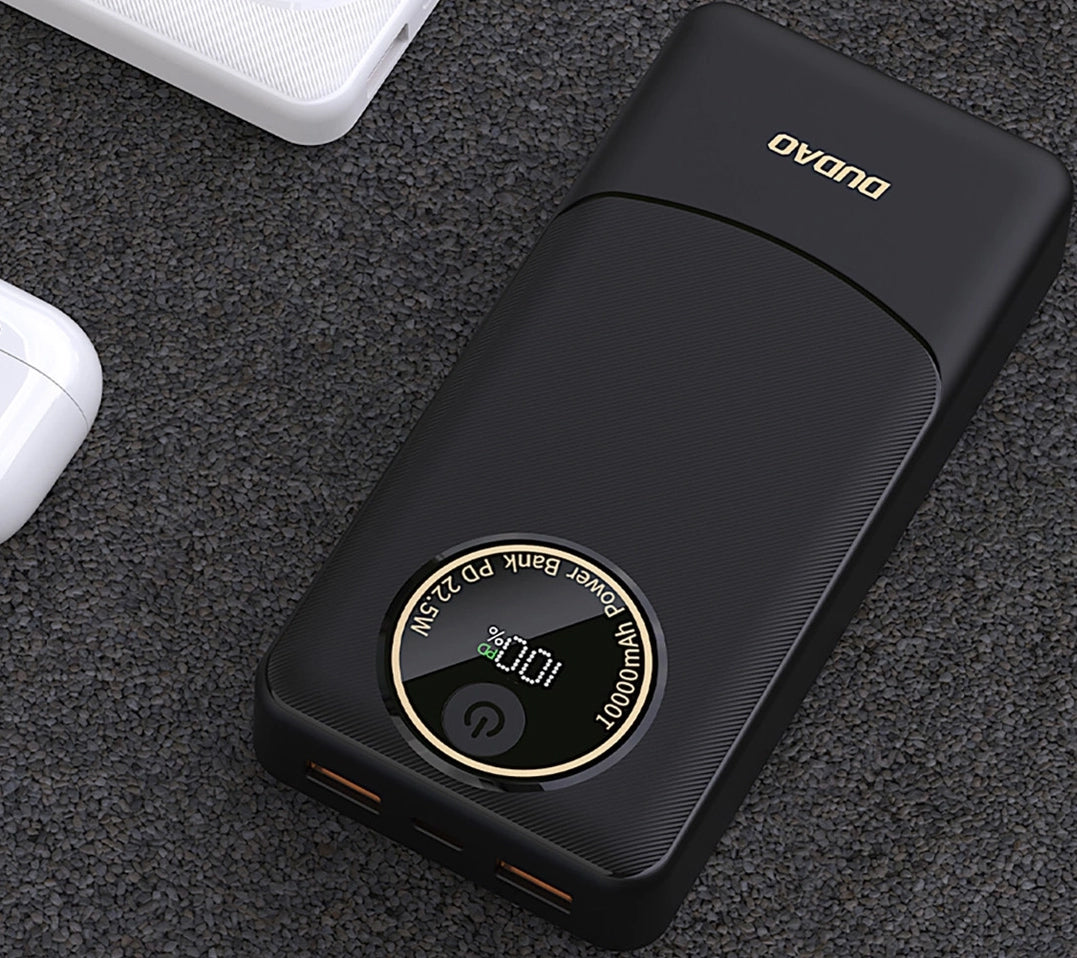 Εξωτερική Μπαταρία Dudao K12Pro, 20000mAh, 22.5W, QC + PD, 1 x USB-C - 2 x USB-A, Μαύρη