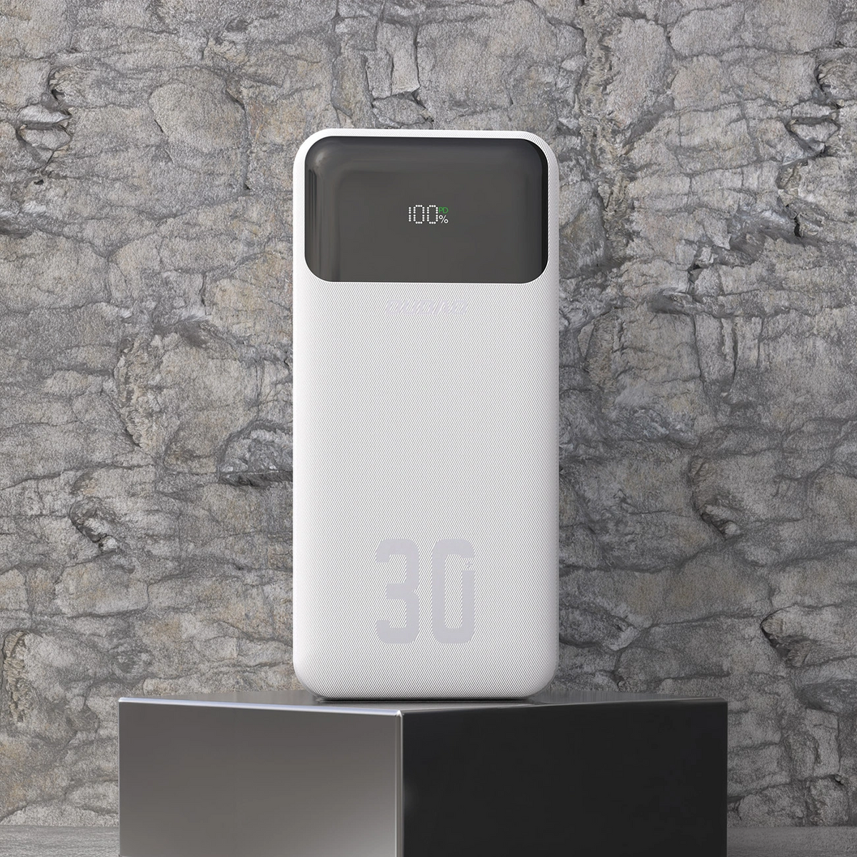 Dudao K15MAX External Battery, 30000mAh, 22.5W, QC + PD, 1 x USB-A - 2 x Lightning - 2 x USB-C, White