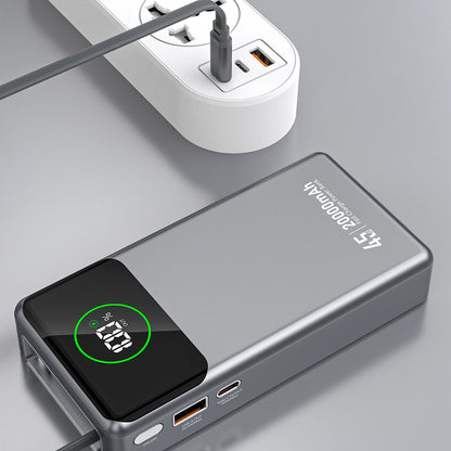 Εξωτερική Μπαταρία Dudao K31 Pro, 20000mAh, 45W, QC + PD, 1 x USB-A - 2 x USB-C, Γκρι