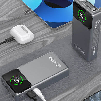Εξωτερική Μπαταρία Dudao K31 Pro, 20000mAh, 45W, QC + PD, 1 x USB-A - 2 x USB-C, Γκρι