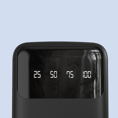Dudao K6Pro+ External Battery, 20000mAh, 10W, 1 x Lightning - 1 x microUSB - 1 x USB-A - 1 x USB-C, Black