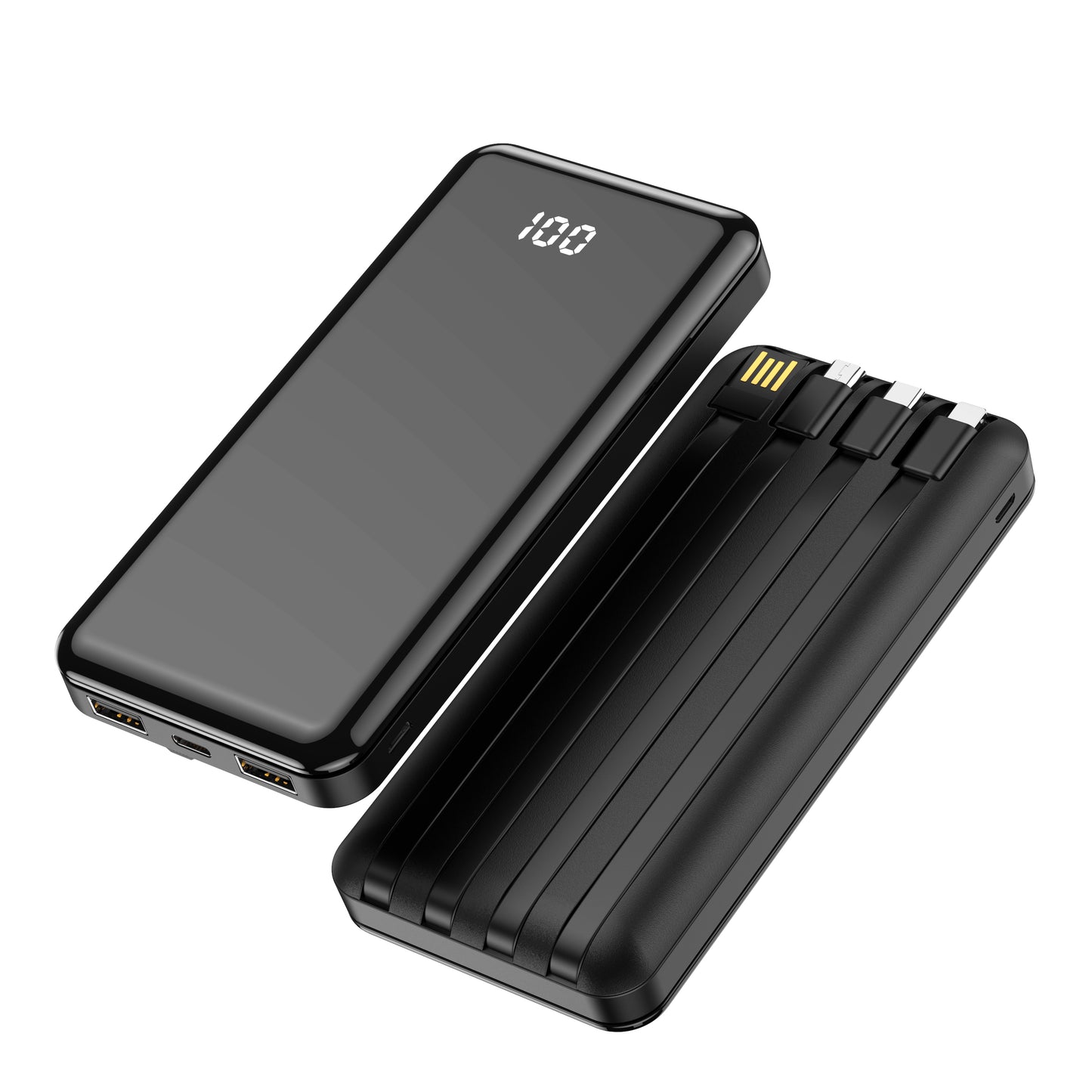 Εξωτερική μπαταρία Forever TB-411, 10000mAh, 10W, 1 x Lightning - 1 x microUSB - 1 x USB-C - 2 x USB-A, Μαύρο