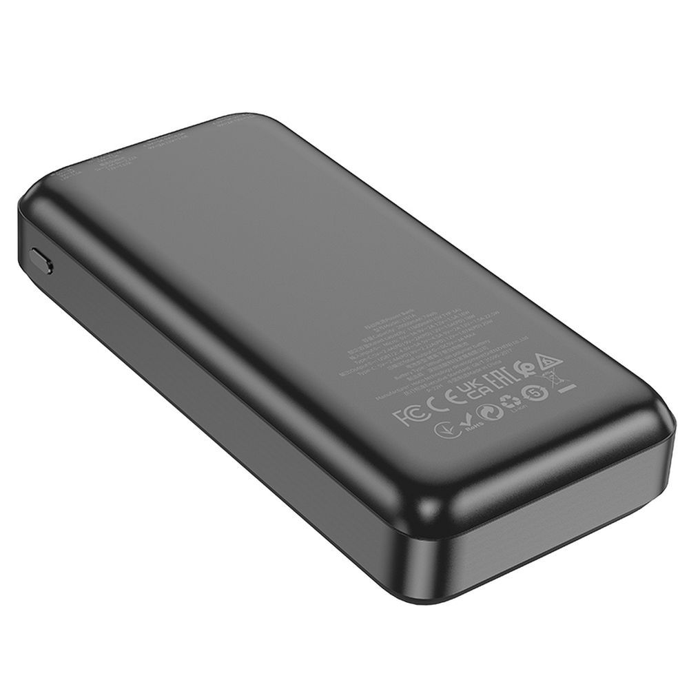Εξωτερική Μπαταρία HOCO J101A, 20000mAh, 22.5W, QC + PD, 1 x USB-C - 2 x USB-A, Μαύρο
