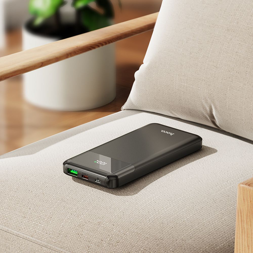 Εξωτερική Μπαταρία HOCO J102, 10000mAh, 20W, QC + PD, 1 x USB-A - 1 x USB-C, Μαύρο