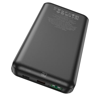 Εξωτερική Μπαταρία HOCO J102, 10000mAh, 20W, QC + PD, 1 x USB-A - 1 x USB-C, Μαύρο