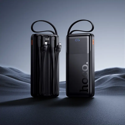 Εξωτερική Μπαταρία HOCO J156 Founder, 10000mAh, 22.5W, QC + PD, 1 x Lightning - 1 x microUSB - 1 x USB-A - 2 x USB-C, Μαύρο