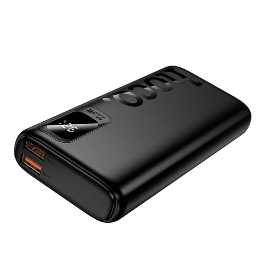 Εξωτερική Μπαταρία HOCO J158 Pro, 10000mAh, 22.5W, QC + PD, 1 x USB-C - 2 x USB-A, Μαύρο