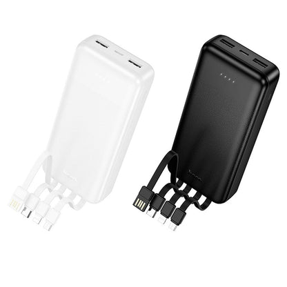 Εξωτερική μπαταρία HOCO J163A, 20000mAh, 10W, 1 x Lightning - 1 x microUSB - 1 x USB-C - 2 x USB-A, Λευκή