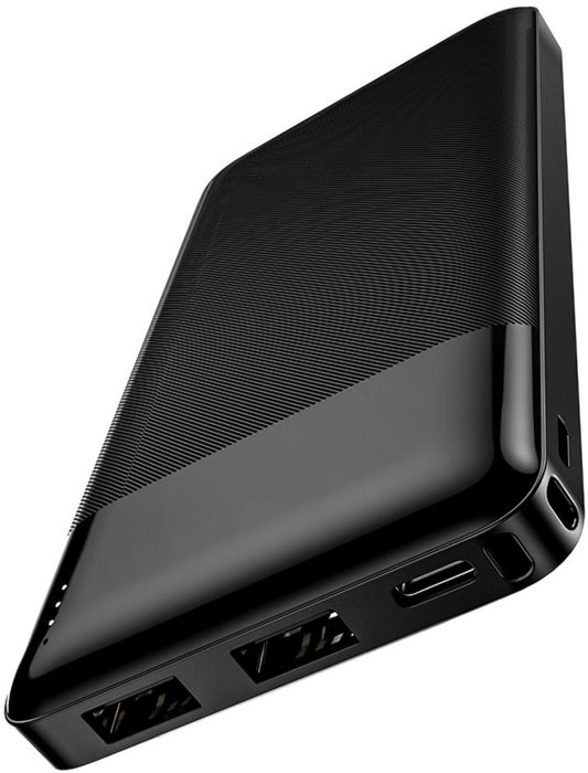 Εξωτερική Μπαταρία HOCO J72, 10000mAh, 10W, 2 x USB-A, Μαύρο
