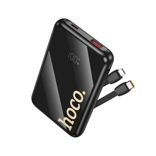 Εξωτερική Μπαταρία HOCO Q37, 10000mAh, 22.5W, QC + PD, 1 x Lightning - 1 x USB-A - 2 x USB-C, Μαύρο