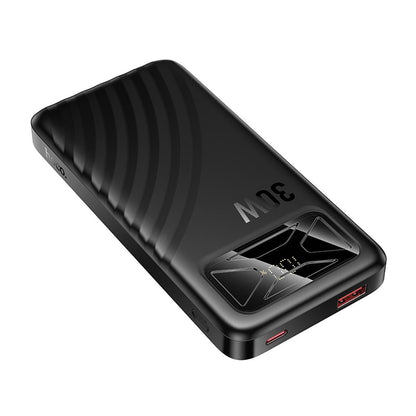 Εξωτερική μπαταρία HOCO Q42, 10000mAh, 30W, QC + PD, 1 x USB-A - 1 x USB-C, Μαύρη
