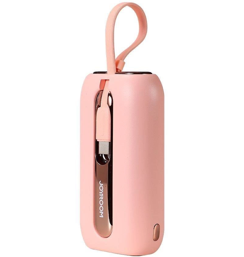 Εξωτερική Μπαταρία Joyroom Colorful Series JR-L012, 10000mAh, 22.5W, QC + PD, 1 x Lightning - 2 x USB-C, Ροζ