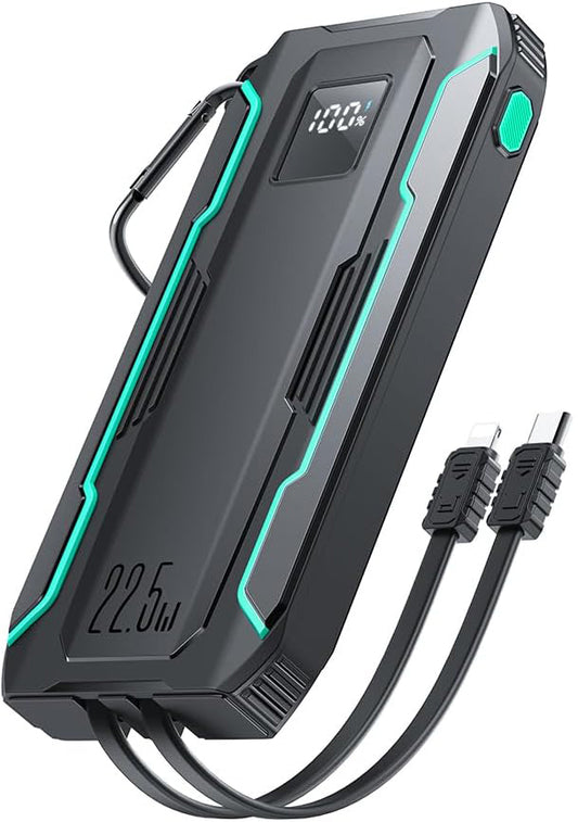 Εξωτερική Μπαταρία Joyroom JR-L017, 10000mAh, 22.5W, QC + PD, 1 x Lightning - 1 x USB-A - 2 x USB-C, Μαύρη