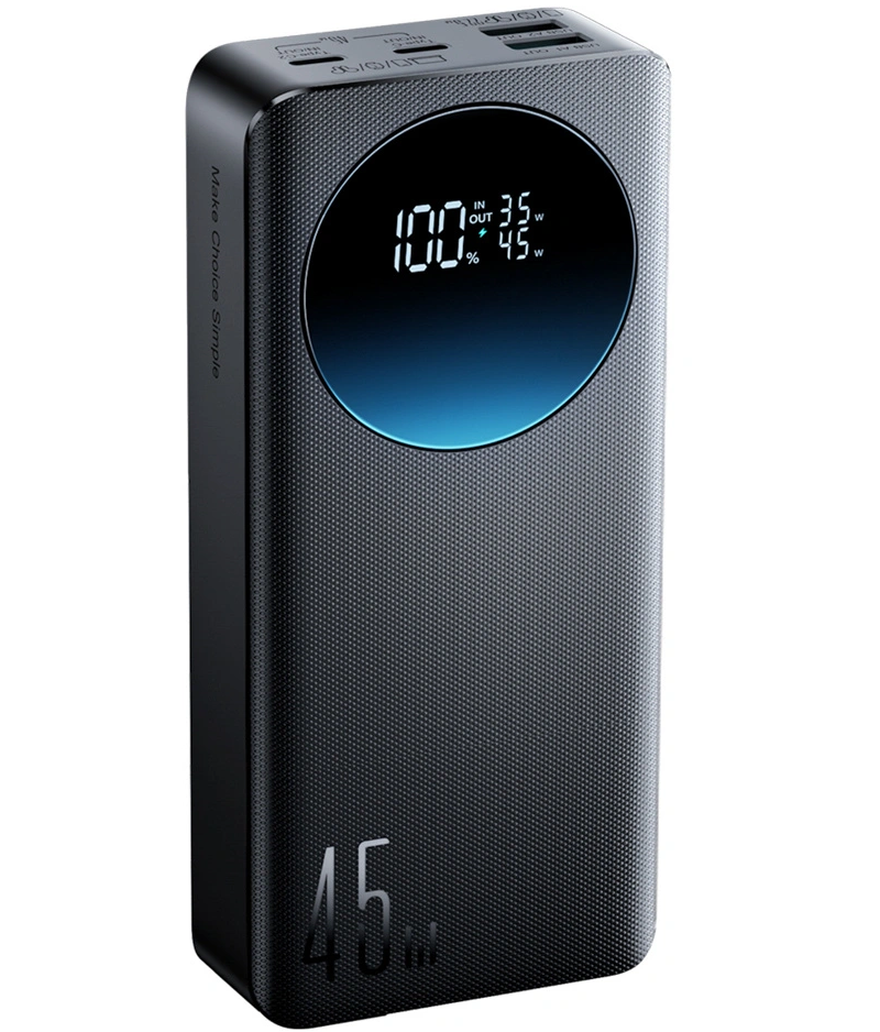 Εξωτερική Μπαταρία Joyroom JR-PBF02 Pro, 20000mAh, 45W, QC + PD, 2 x USB-A - 2 x USB-C, Μαύρο