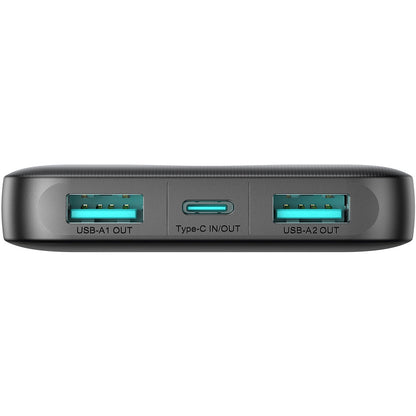 Εξωτερική μπαταρία Joyroom JR-PBF12, 10000mAh, 12W, 1 x USB-C - 2 x USB-A, Μαύρο