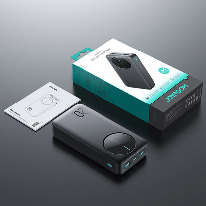 Εξωτερική Μπαταρία Joyroom JR-PBF14, 20000mAh, 12W, 1 x USB-C - 2 x USB-A, Μαύρη