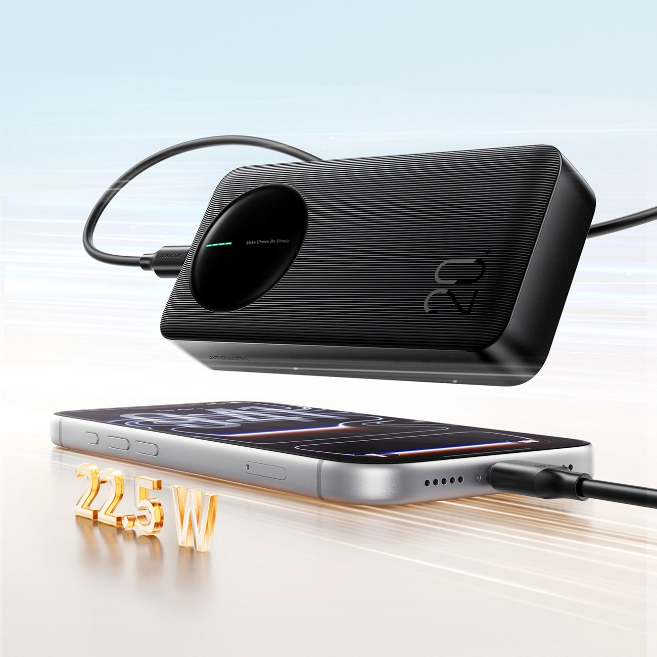 Εξωτερική Μπαταρία Joyroom JR-PBF14 Pro, 20000mAh, 22.5W, QC + PD, 1 x USB-C - 2 x USB-A, Μαύρη