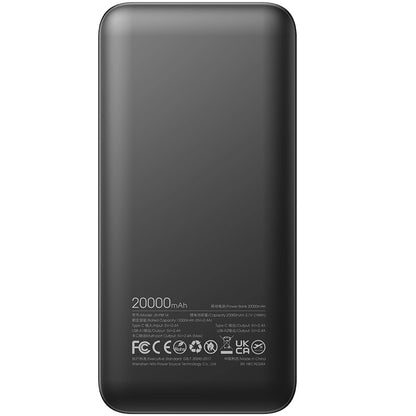 Εξωτερική Μπαταρία Joyroom JR-PBF14, 20000mAh, 12W, 1 x USB-C - 2 x USB-A, Μαύρη