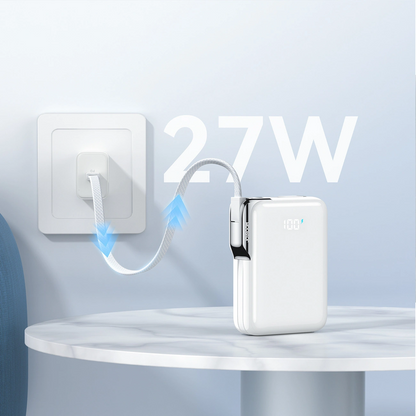 Εξωτερική Μπαταρία Joyroom JR-PBF27 Pro, 10000mAh, 30W, QC + PD, 1 x Lightning - 2 x USB-C, Λευκή